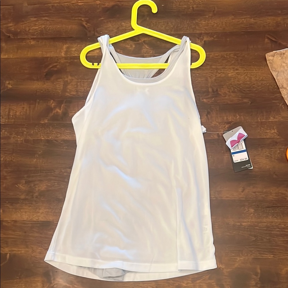Under Armour White Sleeveless Tank Top